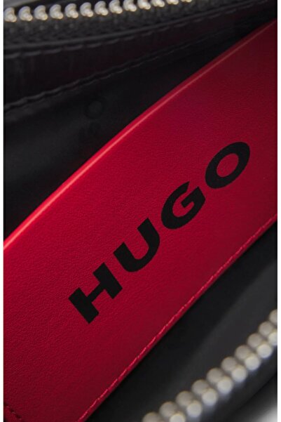 HUGO Kadın Askısı Marka Detaylı Siyah Omuz Çantası 50536988-001