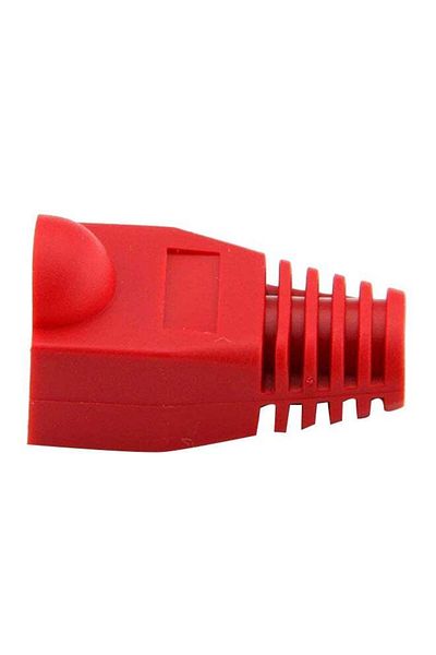 Generic 100-Piece Plastic Ethernet Cable Connector Plug Cover Red