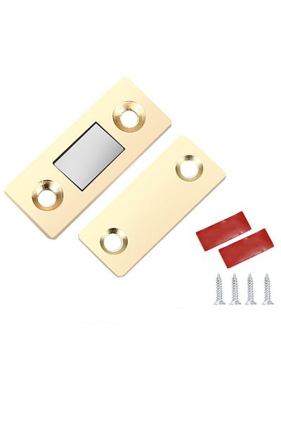 Choice Gold With Stickers 2pcs/set Magnetic Cabinet Catches Magnet Door Stops Hidden Door Closer With Screw