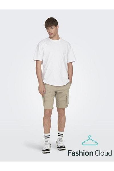 Only & Sons Σορτς Cargo Normal Cut Lycra Gabardine