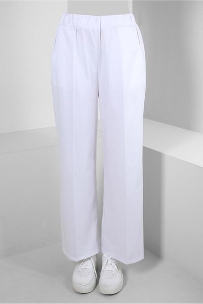 Alvina Pantaloni largi cu talie elastică 70554