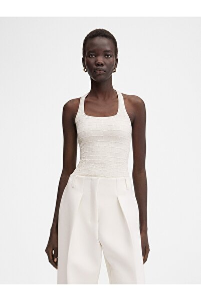 JACQUEMUS Stylish Racerback Tank Top Crocodile Print Lover Outfit, Fitted Cut