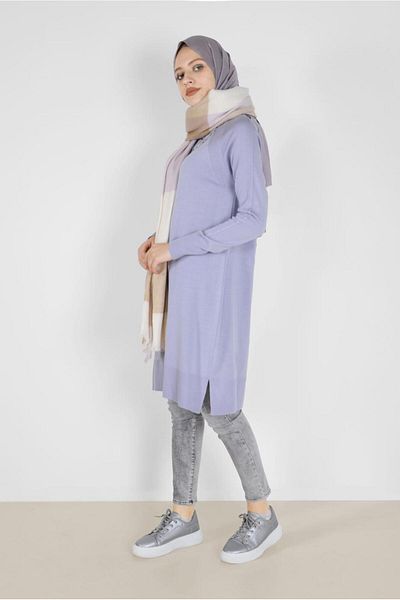 Alvina 42002 Model Classic Knitwear Tunic
