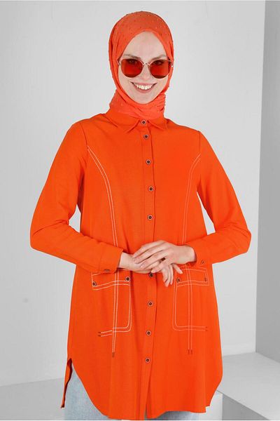 Alvina STITCH DETAILED SHIRT TUNIC 43605