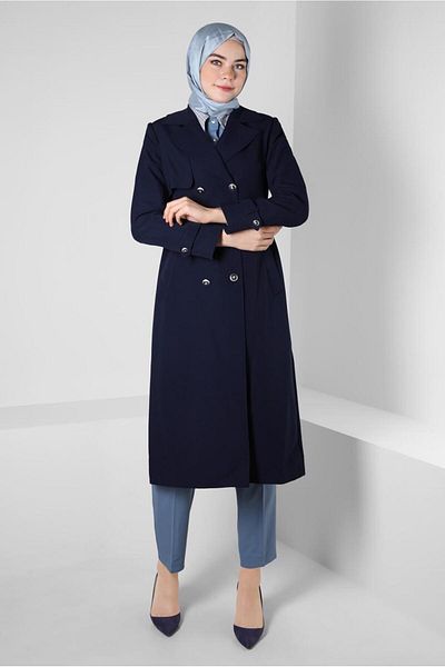 Alvina CRUVASE COLLAR TRENCH COAT 10812