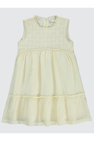 Civil Girls 6-9 Years Old Girl Beige Dress