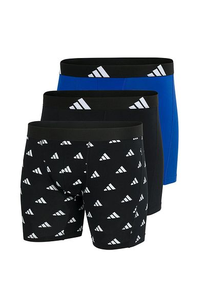 adidas Herren Boxershorts, 3er Pack - Boxer Briefs, Active Flex Cotton, Logo