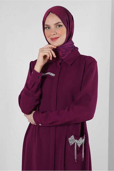 Alvina HIDDEN BATT STONE PRINTED POCKET TUNIC 43836