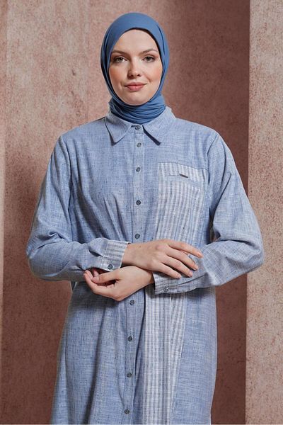 Alvina Tunic - Shirt Collar, Model 44593