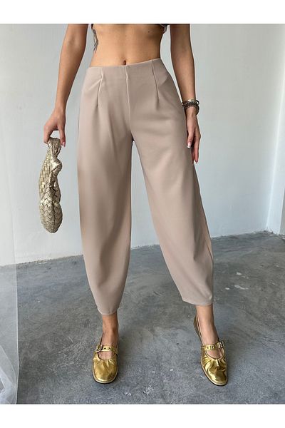 NOA LİNE Scuba Crepe Fabric Shalwar Model Balloon Pants