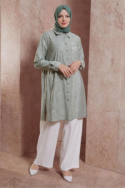 Alvina Tunic - Shirt Collar, Model 44593