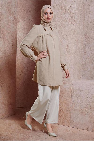 Alvina Tunic - Shirt Collar, Model 44489