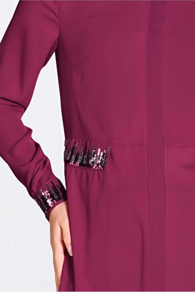 Alvina Pul Payet Detail Asymetric Chiffon Tunic 4077-1