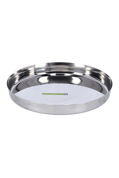 ROYALFORD RF5340 13" Stainless Steel Thali Plate
