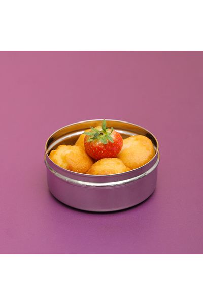 ROYALFORD 12.7 CM Round Stainless Steel Puri Dabba RF11472