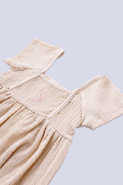 U.S. Polo Assn. US Polo AssnBaby Girl Dress Beige USB2011