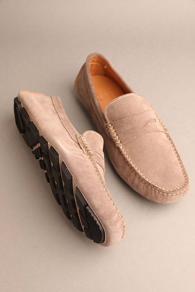 Gondol Loafer clasic pentru bărbați din piele naturală Mink 42