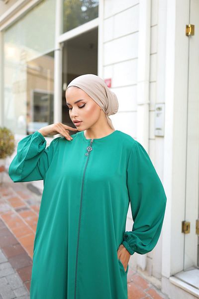 Nissra Ankanoor Emerald Green Plain Ferace Anka255037