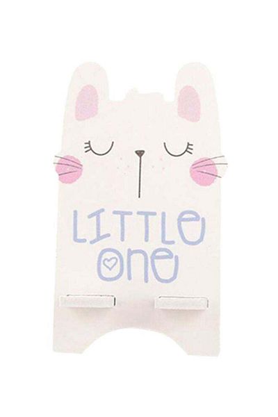 Generic Korean-style Cute Cartoon Wooden Mobile Stand - Cat