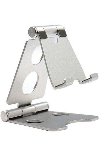 Generic Foldable Metal Mobile Stand MS34 - Silver