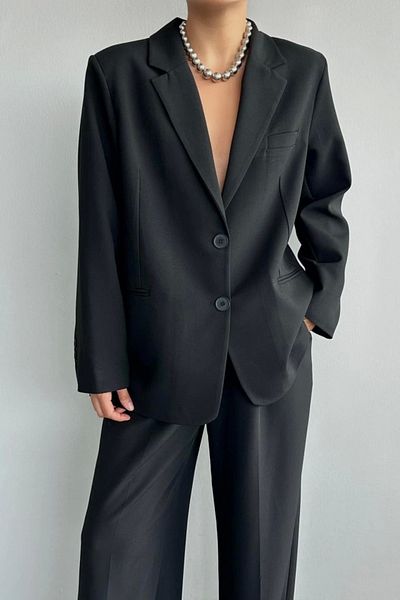 Butik Black Oversize Jacket