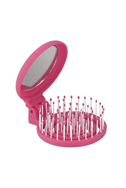 PROCO فرشاة شعر ثلاثية الأبعاد مع مرآة ومقشر مدمج لفك تشابك الشعر