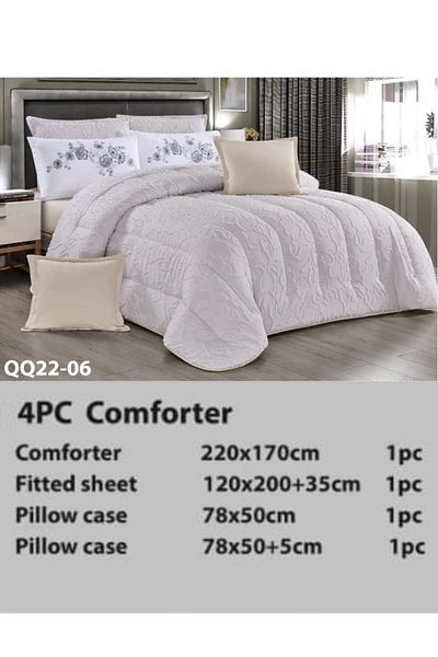 Moon Luxury Embroidered Jacquard Bedspread, 4 Pieces, 220x170cm, 200x120+35cm, 78x50cm, 78x50+5cm, 6kg