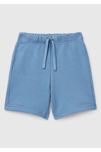 United Colors of Benetton Pantaloni scurți pentru băiat Aviator Blue Sweat cu buzunar la spate