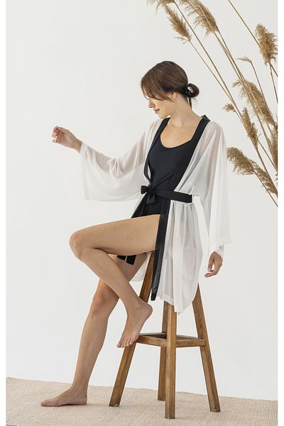 BEJ DOKU CHIFFON PAREO / KIMONO