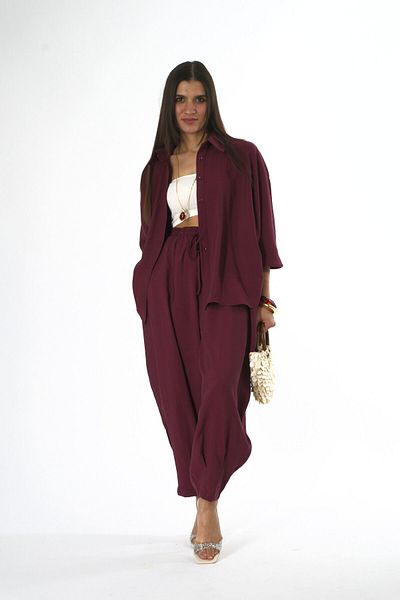 ABBRA Women's Elastic Waist Shirt Shalwar Suit