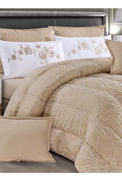 Moon Luxury Embroidered Jacquard Bedspread, 4 Pieces, 220x170cm, 200x120+35cm, 78x50+5cm, 78x50cm, 6kg