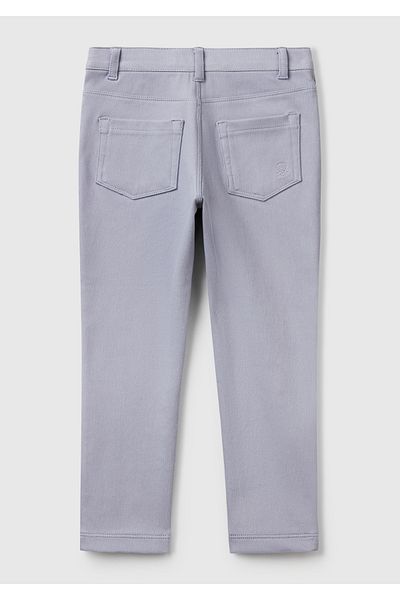United Colors of Benetton Pantaloni skinny din țesătură elastică liliac pentru fete
