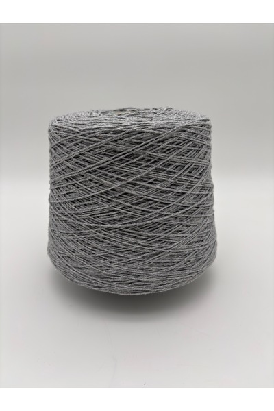kumasfabrik Cotton Hand Knitting Yarn-Runner Yarn-Motif Bag Yarn-Cotton Yarn-Motif Yarn(1 kg) Gray