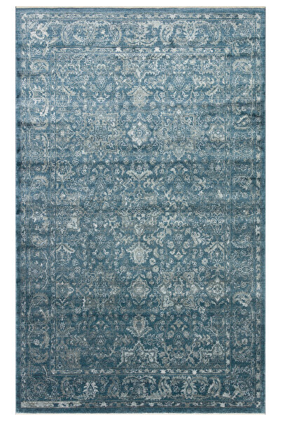 Eko Halı Eko Halı Taftan Tf 02 Navy Pakistan Overdyed Tarzı El Emeği Ile Özel...