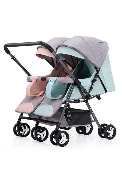 Ma Baby Baby Lightweight Stroller, Twin Double Pushchair, Travel Stroller With Storage Basket