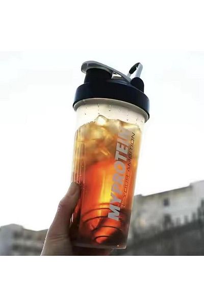Generic Large capacity protein powder milkshake bottle sports water cup portable fitness plastic cup
