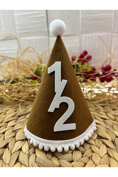 Deniz Party Store Μικροσκοπικό 1 / 2 καπέλο τσόχα 15 x 12 cm 1 Τ.Μ