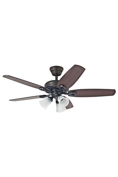 Hunter Fan Builders Plus Çağdaş Bronz- 132 Cm. Aydınlatmalı Tavan Vantilatörü