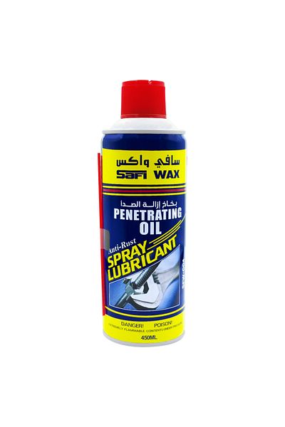 SAFI WAX Penetrating Oil Spray Lubricant – Anti-Rust, Multi-Purpose, 450ml for Metal, Bolts, Locks
