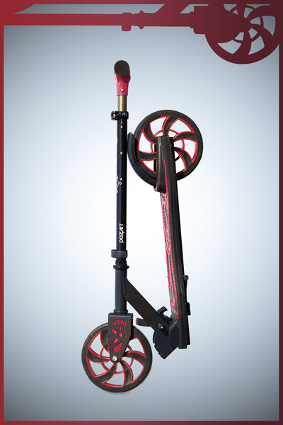 POZART Scooter Y Dipsy 2-Wheeled Parking Footrest 3-Stage 100kg Carrying Capacity Can Be Used by 8 Years and Above