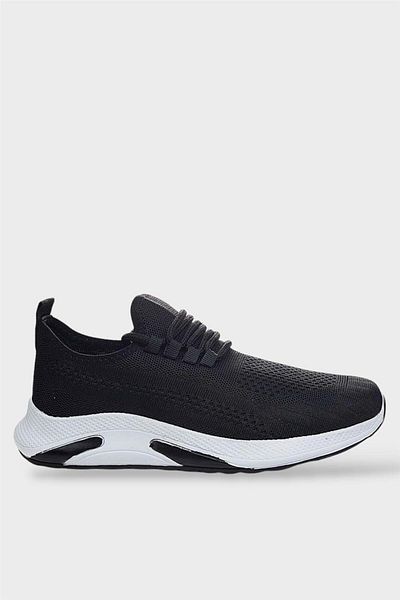 Liger Unisex Καλοκαιρινά Πλεκτά Αθλητικά Παπούτσια ΜΑΥΡΟ - ΛΕΥΚΟ