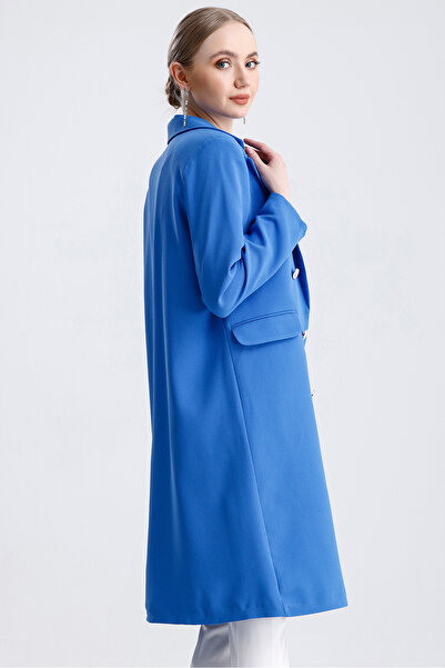 MD trend Жіночий піджак на ґудзиках з підкладкою, довгий піджак оверсайз