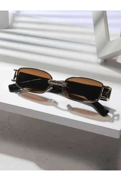 La sauvagine Retro Gold Metal Sunglasses