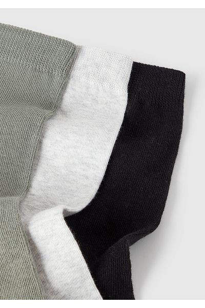 United Colors of Benetton Unisex Black Mix 3-Piece Socks