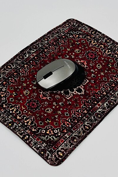 alfalink Halı Kilim Desenli Mousepad Renkli Kaymaz Kauçuk Taban 32x24cm Oyuncu/Ofis Uyumlu