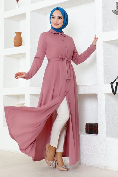 ModaMerve Κουκούλα μοντέλου Dusty Rose MSL4225