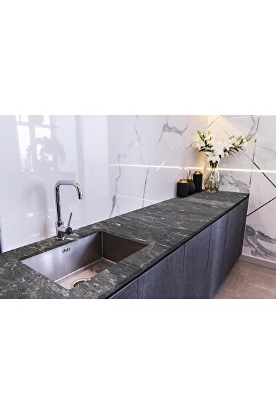 StickerArt Tezgah Üstü Fayans Kaplama Folyosu Mutfak Tezgahı Kaplama Limeston...