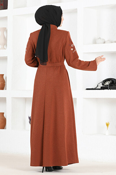 ModaMerve Stamp Coat MSL3141 Tigla