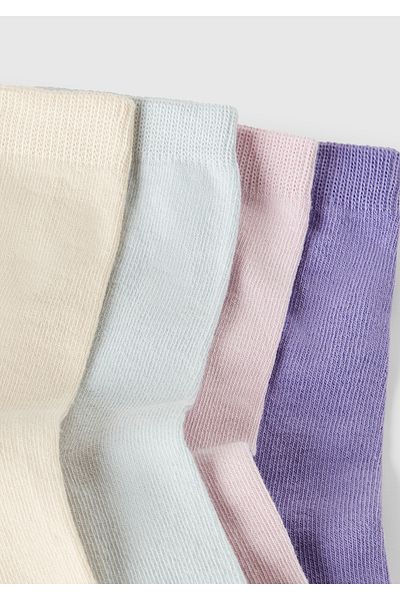 United Colors of Benetton Чорапи до глезена за момче, лилави, микс от цветове, 4 броя
