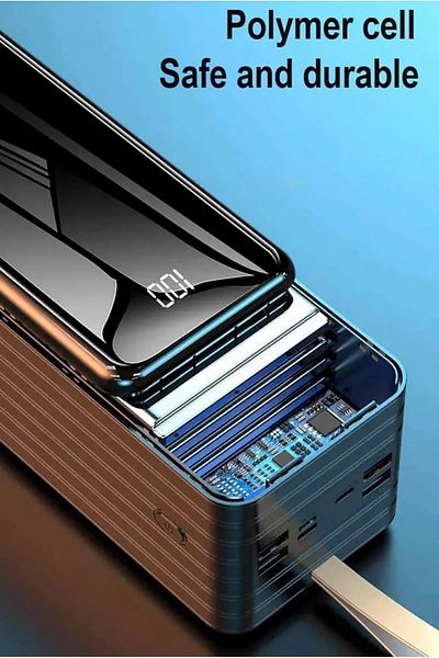 Bastec BC419 100,000mAh Power Bank with 22.5W Fast Charging, Integrated Protection, and LED Light